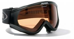 Alpina Driber Skibrille (331 schwarz, Scheibe: SINGLEFLEX)
