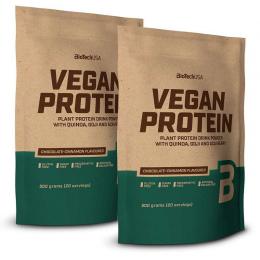 Biotech USA Vegan Protein 500 g Schokolade-Zimt 2er Set