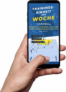 Download (KW 36) - Variables Passspiel - Torhüter Kooperation Teil 1 (Handball)