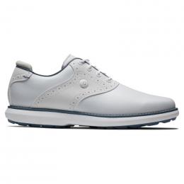 FootJoy Traditions Spikeless Golf-Schuh Damen | white-blue, grey EU 38 Medium