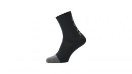 Gore M Brand mittellang Socken BLACK/GRAPHITE GREY 38-40