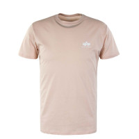 Herren T-Shirt - Basic Small Logo - Pale Peach
