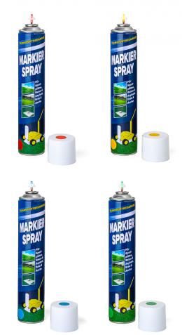 Sportplatz-Markierspray (750 ml) - 4 Farben