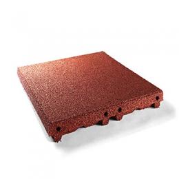 Terrasoft Fallschutzplatte, Rot-Braun, 6,5 cm