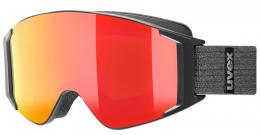 uvex g.gl 3000 Take Off Skibrille Brillenträger (2030 black matt, mirror red/lasergold lite/clear (S1/S3))