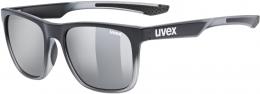 uvex LGL 42 Sonnenbrille (2916 black transparent, mirror silver (S3))