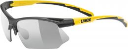 uvex Sportstyle 802 Variomatic Sportbrille (2601 black matt/sunbee, variomatic smoke (S1-3))