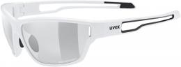 uvex Sportstyle 806 Variomatic Sportbrille (8801 white, variomatic smoke (S1-3))