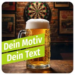 1 Set (6 St?ck) - Bierdeckel personalisieren - Untersetzer bedruckt 4-farbig mit hochwertigem Druck