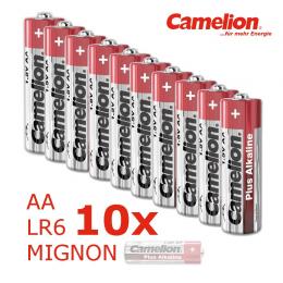 10 x Batterie Mignon AA LR6 1,5V PLUS Alkaline - Leistung auf Dauer...