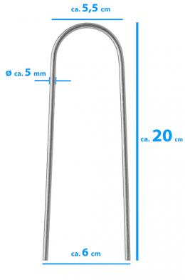 100 Erdanker (rund) 20 x 6 cm ø 5 mm