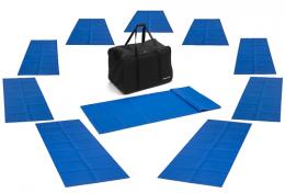 10er Set Gymnastikmatten (173x61x0,3 cm) outdoor - faltbar