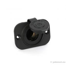 12V Einbausteckdose mit Deckel