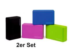 2er Set Yogablock (23 x 15 x 8 cm) - 4 Farben (Ebay)