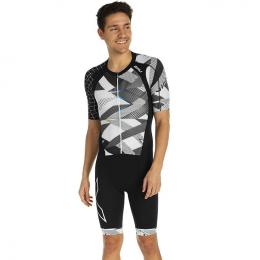 2XU Compression kurzarm Tri Suit, für Herren, Größe M, Einteiler Triathlon, Tria