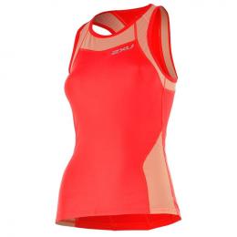 2XU Damen Tri Singlet X-Vent, Größe L, Triathlon Top, Triathlon Bekleidung