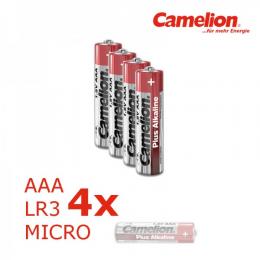 4 x Batterie Micro AAA LR3 1,5V PLUS Alkaline - Leistung auf Dauer ...