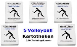 5 Kartotheken-SET - Volleyballtraining
