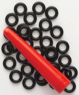 6 Gummiringe + Adapter