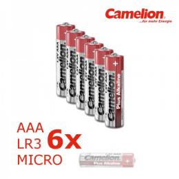 6 x Batterie Micro AAA LR3 1,5V PLUS Alkaline - Leistung auf Dauer ...