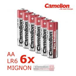 6 x Batterie Mignon AA LR6 1,5V PLUS Alkaline - Leistung auf Dauer ...