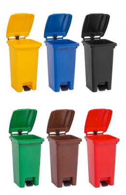 80 Liter Mülleimer (Mülltonne) - 6 Farben