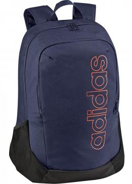 adidas BP Logo Parkhood Laptoprucksack (dark blue/black/solar red)