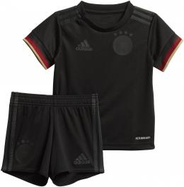 adidas DFB Baby Kit Auswärtsausrüstung EM 2020/2021 (74, black)