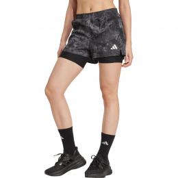 adidas Own The Run Spray Dye 2-In-1 Shorts Women | JL8718