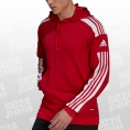 adidas Squadra 21 Hoodie rot/weiss Größe XXL