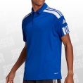 adidas Squadra 21 Polo Shirt blau/weiss Größe M