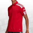 adidas Squadra 21 Polo Shirt rot/weiss Größe S