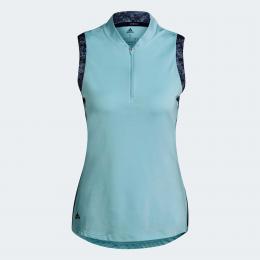 Adidas Ultimate365 Sleeveless Poloshirt Damen | hazy sky L