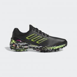 Adidas ZG23 GLITCH Boost Golf-Schuh | core black-core black, lucid lemon EU 43 1/3