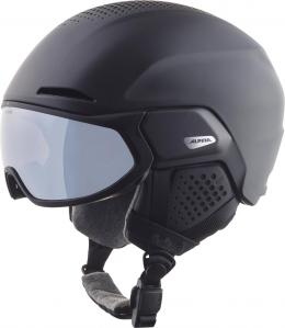 Alpina Alto Q-Lite Visier Skihelm (51-55 cm, 30 black matt)