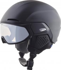 Alpina Alto Varioflex Visier Skihelm (55-59 cm, 30 black matt)