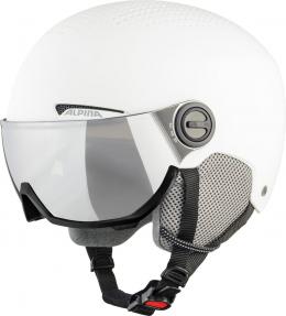 Alpina Arber Visier Skihelm (51-55 cm, 12 white matt)