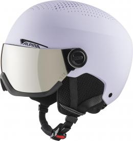 Alpina Arber Visier Skihelm (51-55 cm, 51 lilac matt)