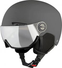 Alpina Arber Visier Skihelm (54-58 cm, 31 grey matt)