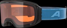Alpina Arris Brillenträger Skibrille (034 black/smoke/blue matt, Scheibe: QUATTROFLEX)