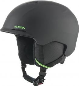 Alpina Brix Jr. Kinder Skihelm (55-59 cm, 37 black/neon matt)