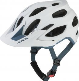 Alpina Carapax 2.0 Fahrradhelm (57-62 cm, 75 white pebble blue matt)