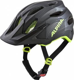 Alpina Carapax Jr. Fahrradhelm (51-56 cm, 32 black neon/yellow matt)