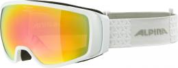 Alpina Double Jack Q-Lite Skibrille (811 white matt, Scheibe: Quattroflex Lite rainbow (S2))