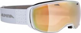 Alpina Estetica HM Skibrille (813 pearlwhite, Scheibe: MIRROR mandarin (S2))