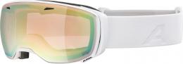 Alpina Estetica QVMM Skibrille (712 white gloss, Scheibe: QUATTROVARIOFLEX gold (S2-S3))