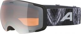 Alpina Falera MAG Q-Lite Skibrille Klickscheibe (832 black glacier matt, Scheibe: silver (S2) / pink (S1))
