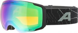 Alpina Falera MAG Q-Lite Skibrille Klickscheibe (872 black/green matt, Scheibe: green (S2) / pink (S1))