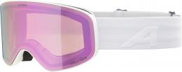 Alpina Fernie Kinderskibrille (815 white matt, Scheibe: mirror rose (S2))