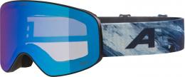 Alpina Fernie Kinderskibrille (882 black/blue matt, Scheibe: mirror blue (S2))